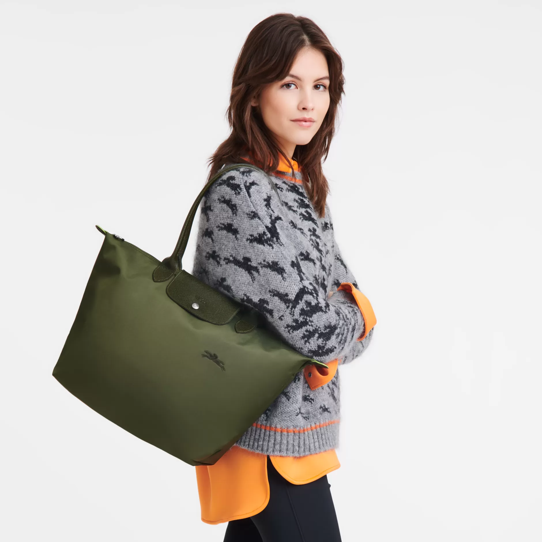 Le Pliage Green Schoudertas L>Longchamp Discount